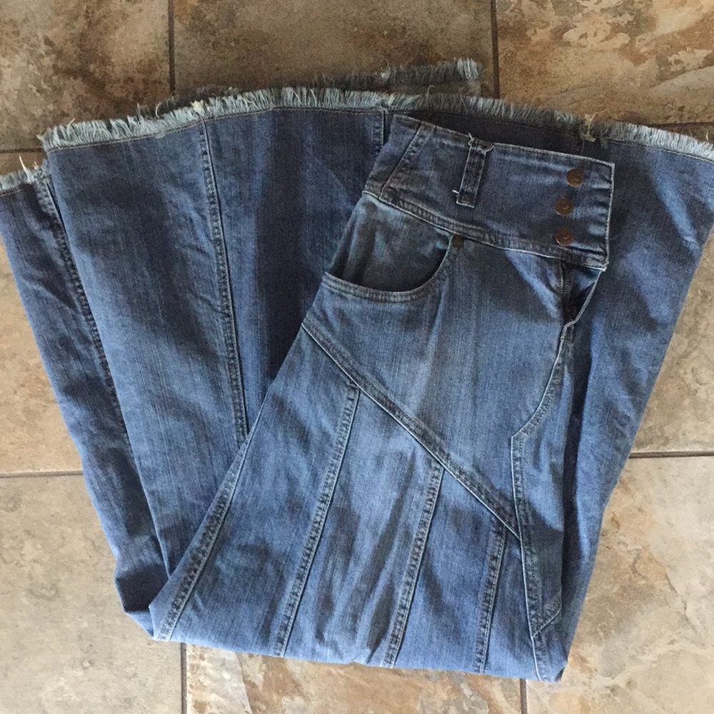 Style J long Denim Jean Skirt